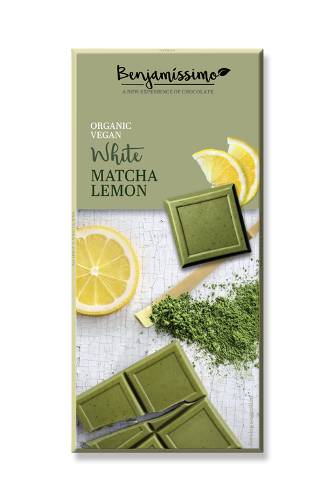 Vegansk Hvid Chokolade - Matcha Lemon