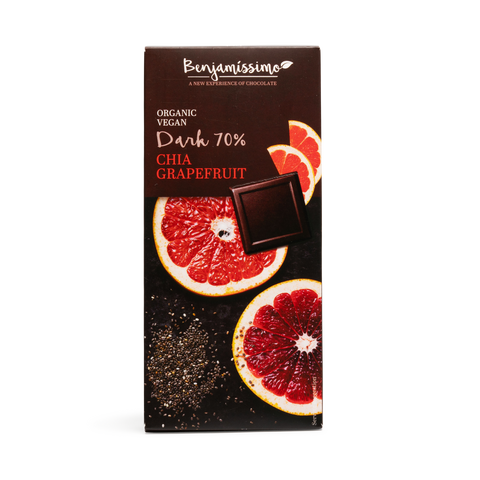 Vegansk Chokolade - Chia & Grapefrugt